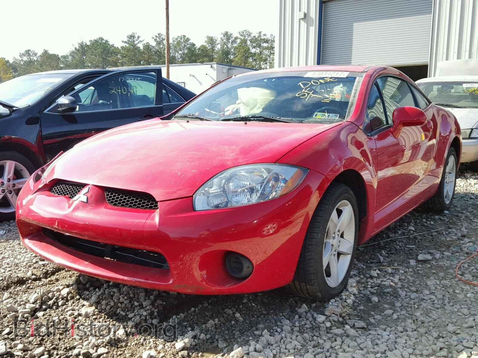 2006 MITSUBISHI ECLIPSE - VIN: 4A3AK24F06E017057 - Фото 2