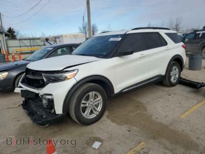2021 Ford EXPLORER XLT, white — VIN 1FMSK8DH1MGB58910, Copart