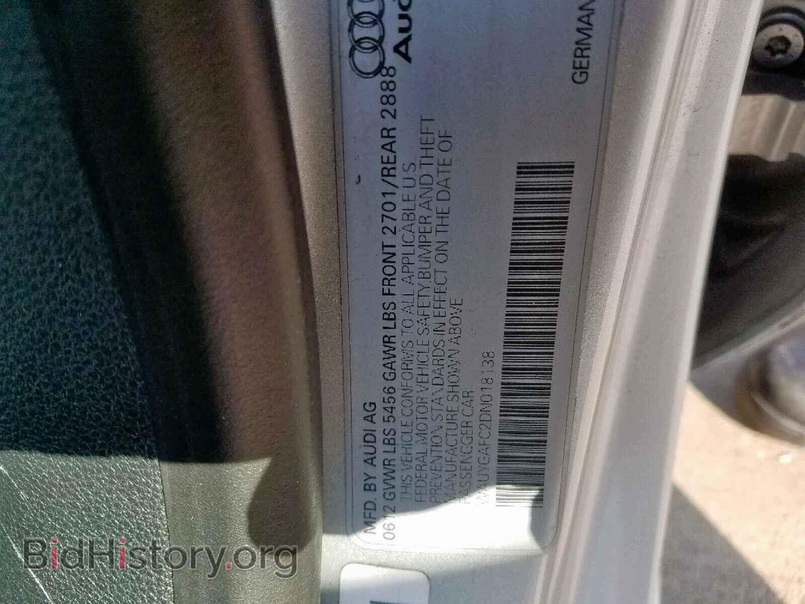 2013 AUDI A7 - VIN: WAUYGAFC2DN018138 - Photo 10