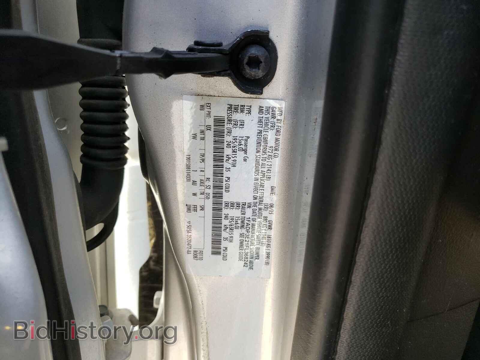 2015 FORD FOCUS - VIN: 1FADP3E21FL368242 - Фото 10