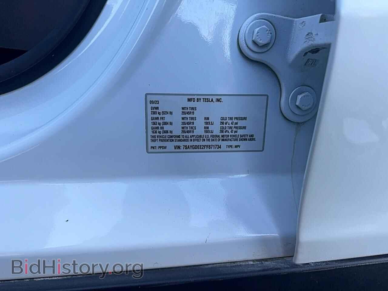 2023 TESLA MODEL Y - VIN: 7SAYGDEE2PF871734 - Фото 10