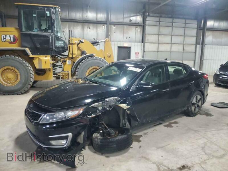 2012 Kia OPTIMA Hybrid (VIN KNAGM4AD8C5015197) — photo 1 of 12, Copart, damage: front end
