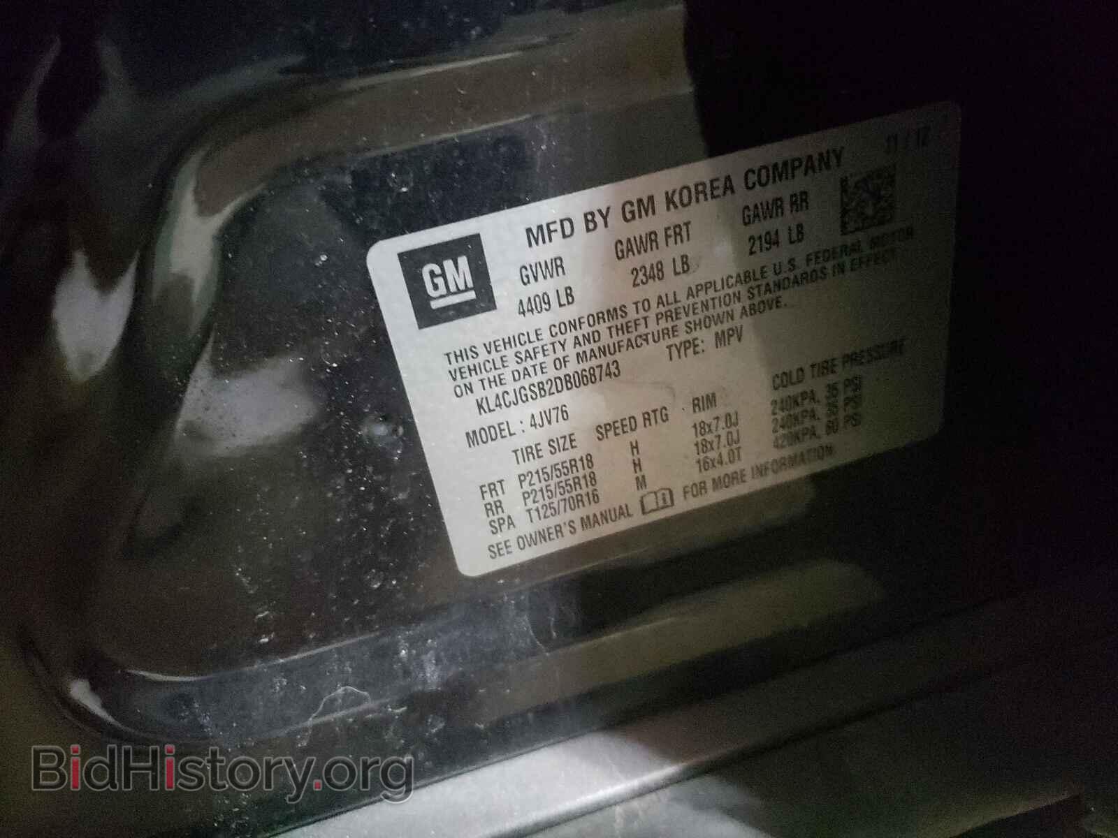 2013 BUICK ENCORE - VIN: KL4CJGSB2DB068743 - Photo 10