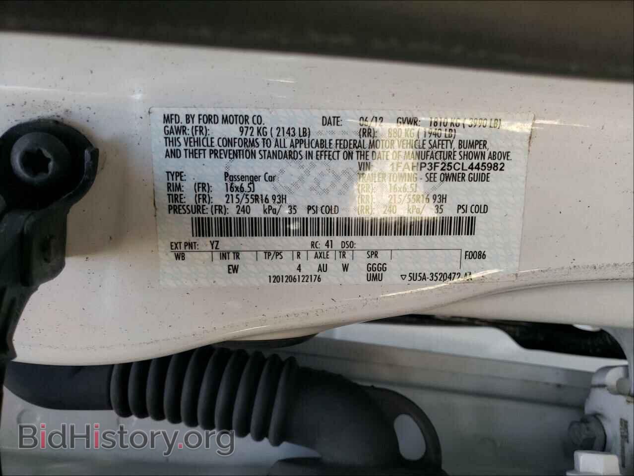 2012 FORD FOCUS - VIN: 1FAHP3F25CL445982 - Photo 10