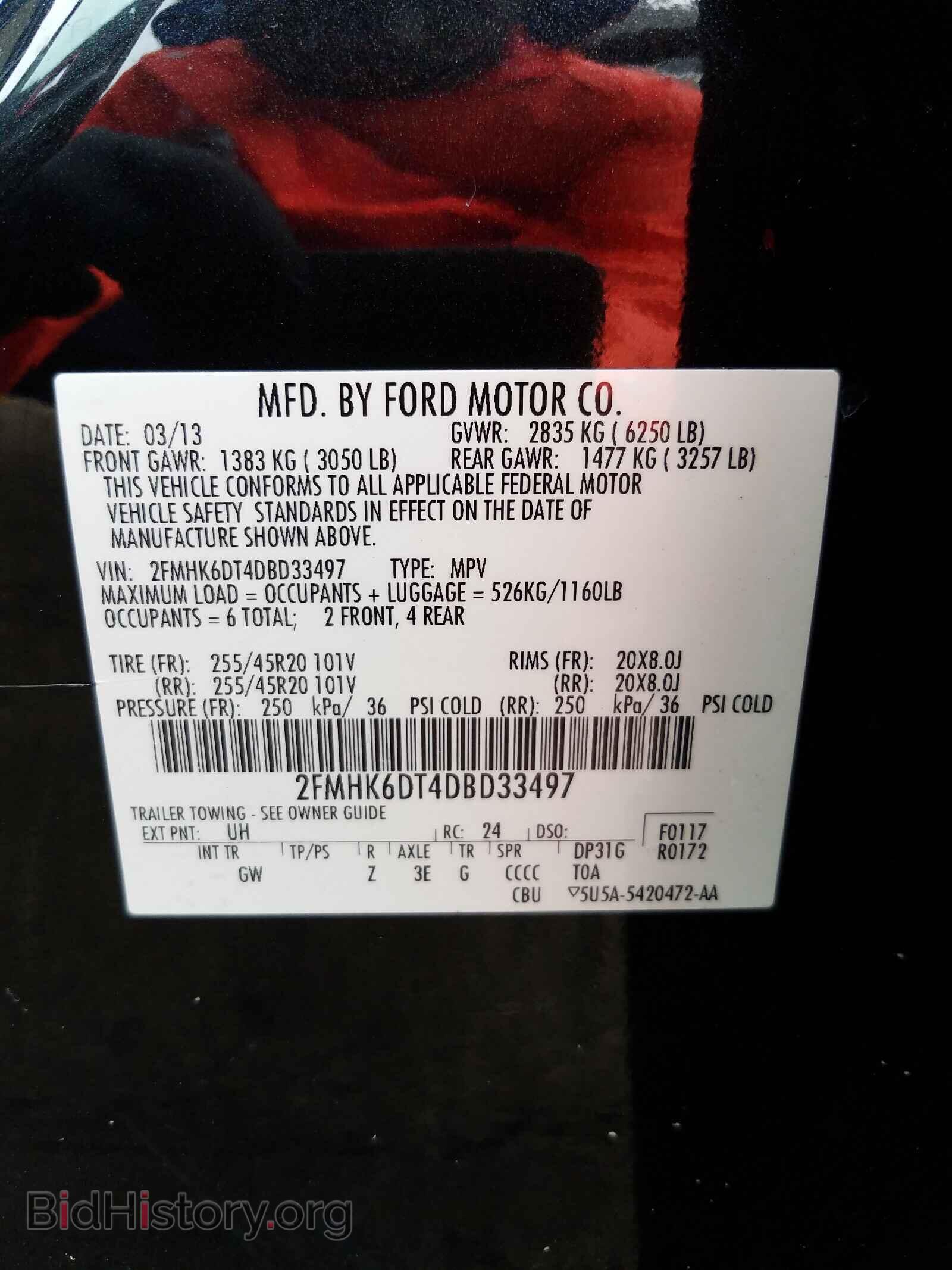2013 FORD FLEX - VIN: 2FMHK6DT4DBD33497 - Photo 10