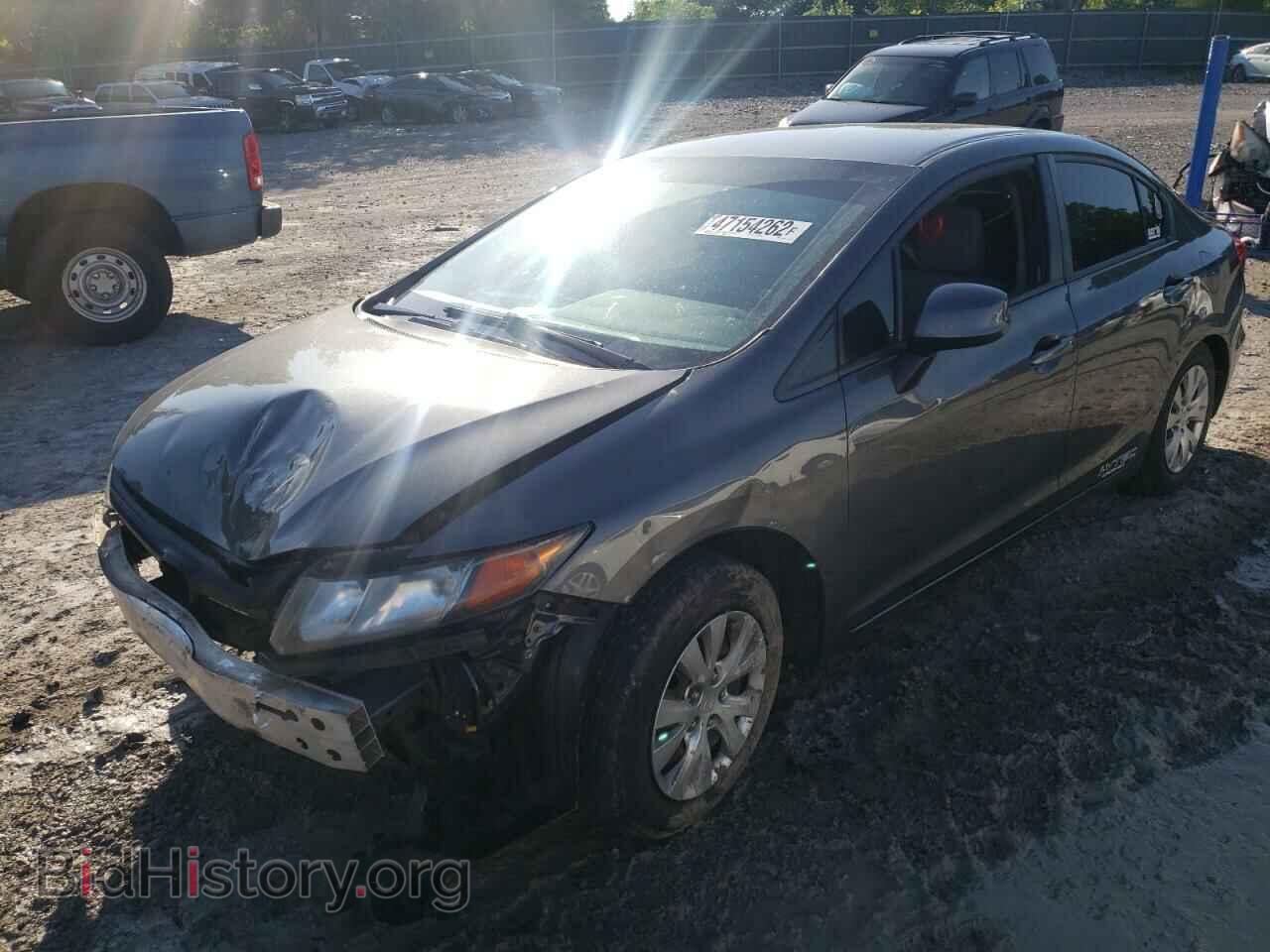 2012 HONDA CIVIC - VIN: 2HGFB2F57CH317665 - Фото 2