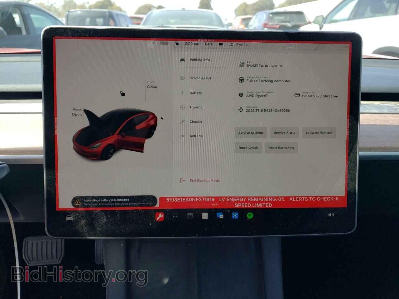 2022 TESLA MODEL 3 - VIN: 5YJ3E1EA0NF371819 - Фото 9