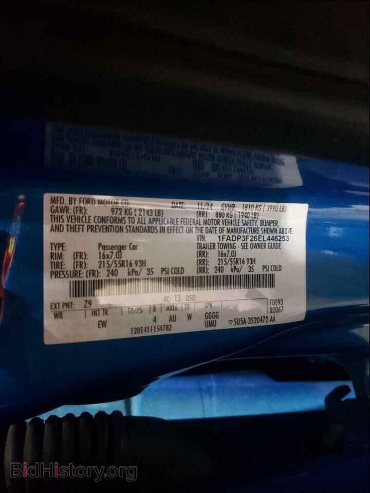 2014 FORD FOCUS - VIN: 1FADP3F26EL446253 - Photo 10