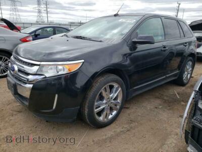 2013 Ford EDGE SEL, черный — VIN 2FMDK3J93DBA43676, Copart