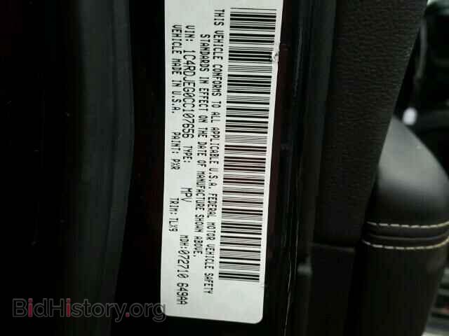 2012 DODGE DURANGO - VIN: 1C4RDJEG0CC107656 - Photo 10