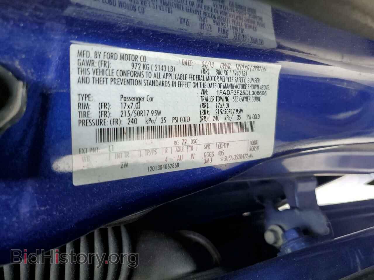 2013 FORD FOCUS - VIN: 1FADP3F25DL308606 - Photo 13
