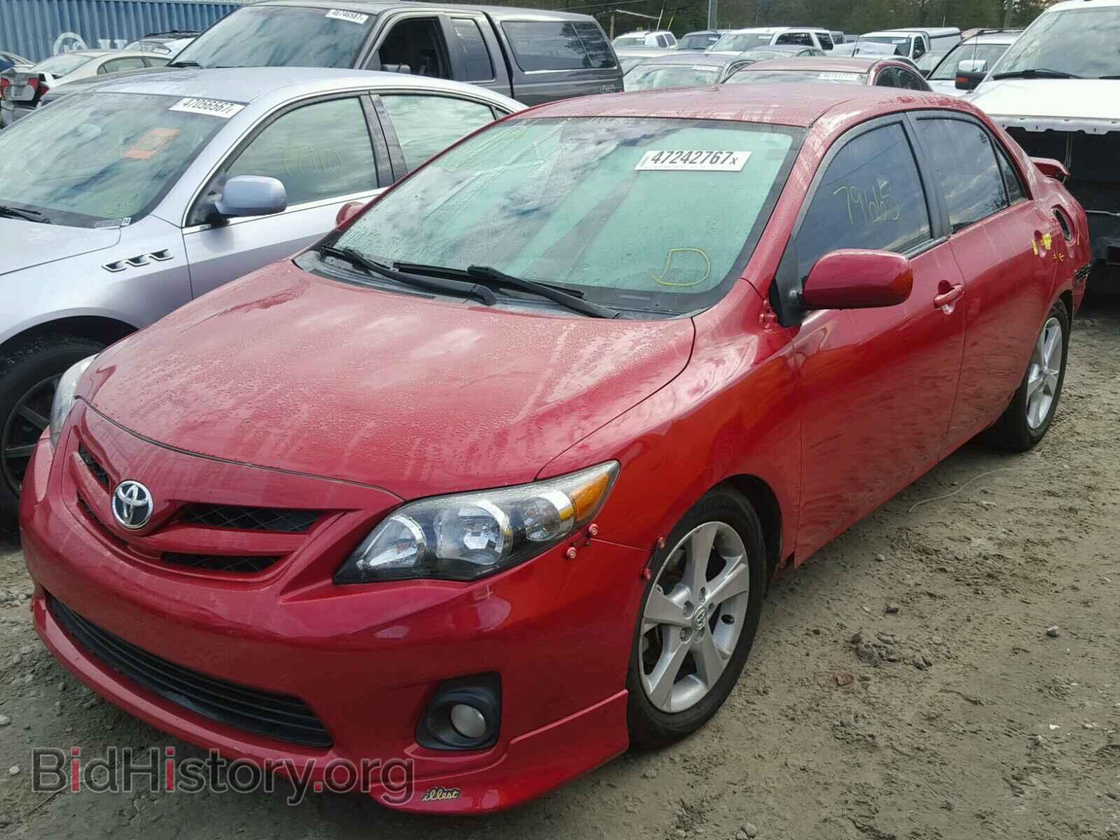 2011 TOYOTA COROLLA BA - VIN: 2T1BU4EE2BC723477 - Фото 2