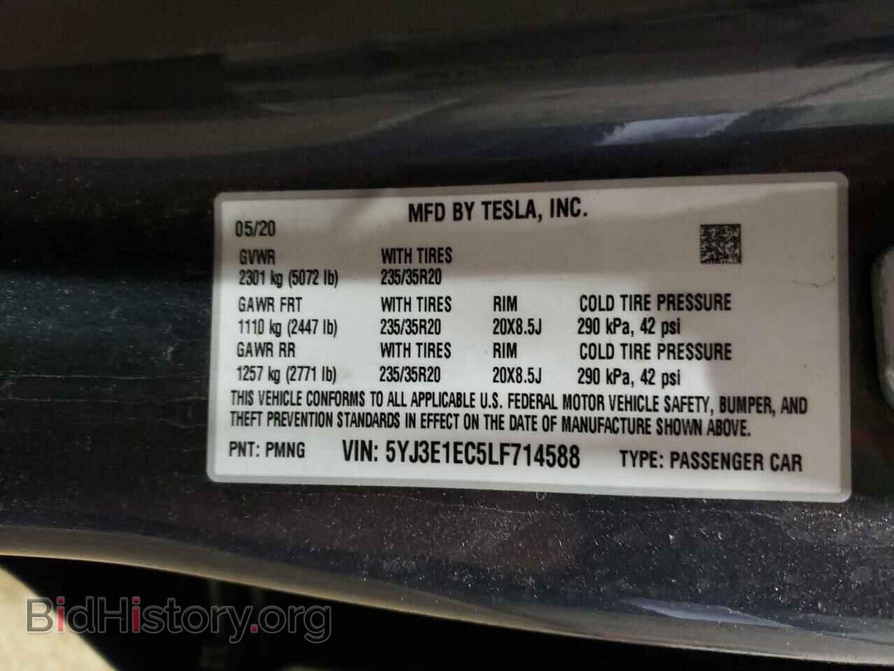 2020 TESLA MODEL 3 - VIN: 5YJ3E1EC5LF714588 - Photo 13