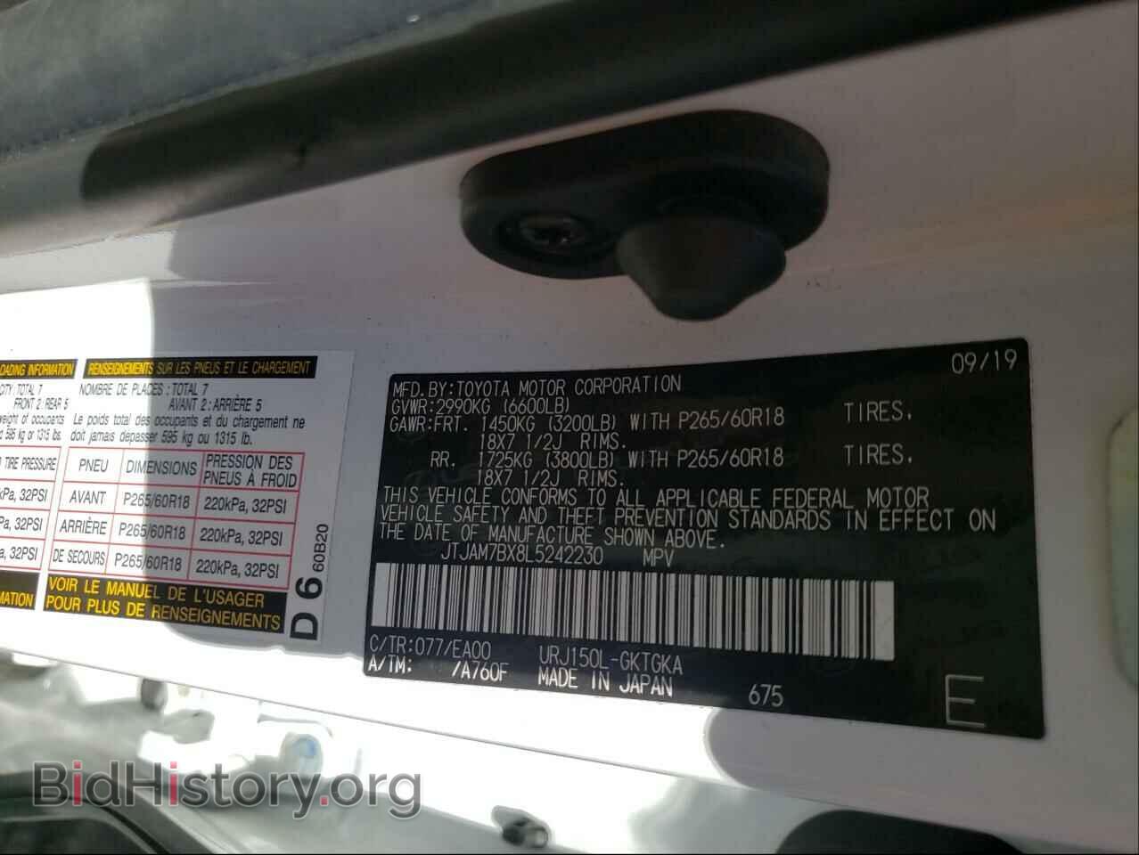 2020 LEXUS GX - VIN: JTJAM7BX8L5242230 - Фото 10