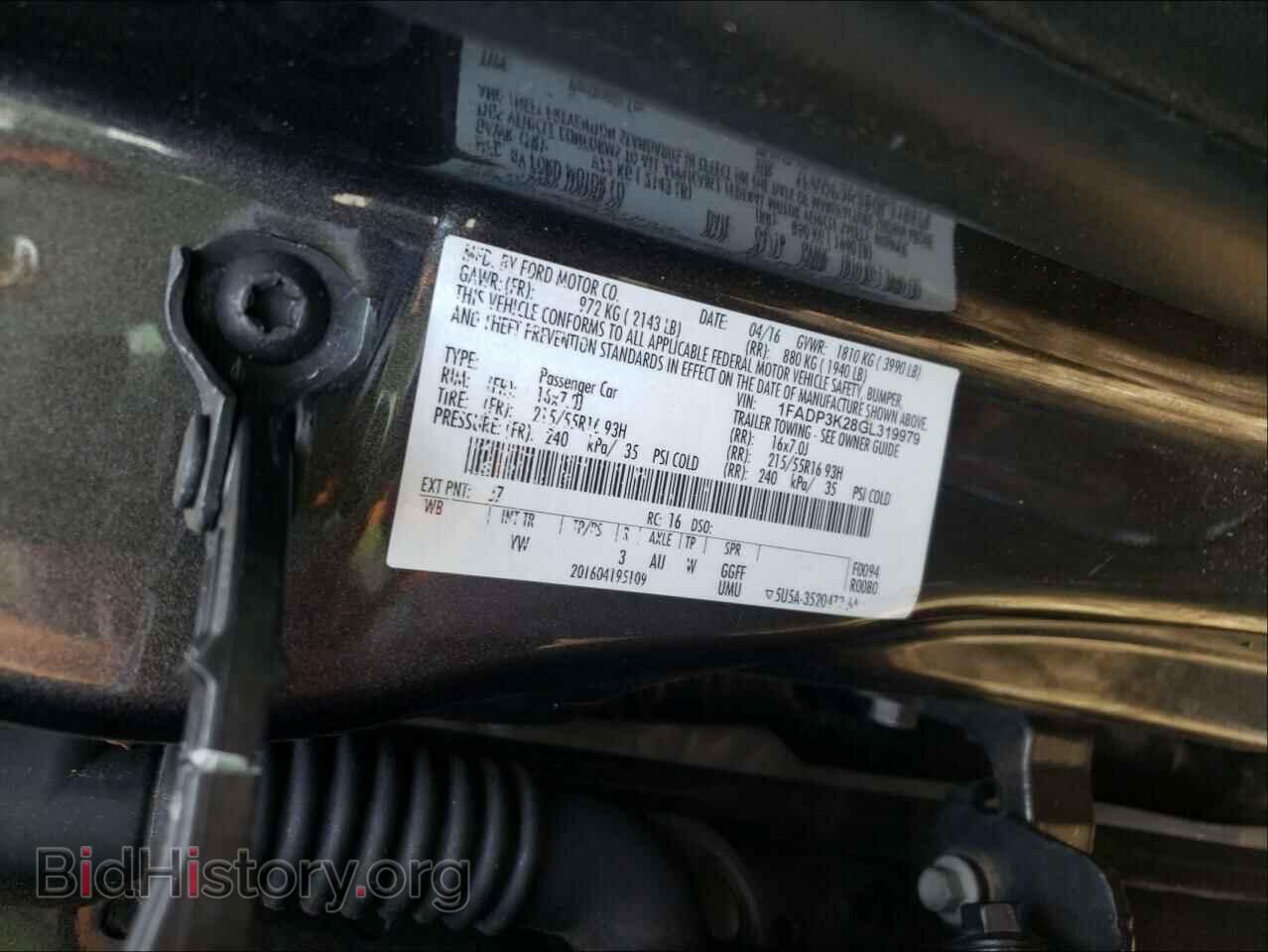 2016 FORD FOCUS - VIN: 1FADP3K28GL319979 - Photo 10