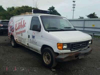 2006 Ford ECONOLINE, white — VIN 1FTRE14W86DA22617, Copart