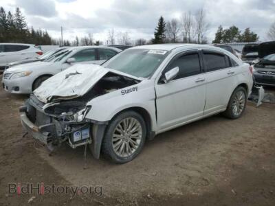2013 Chrysler 200 Limited, white — VIN 1C3CCBCG7DN742854, Copart