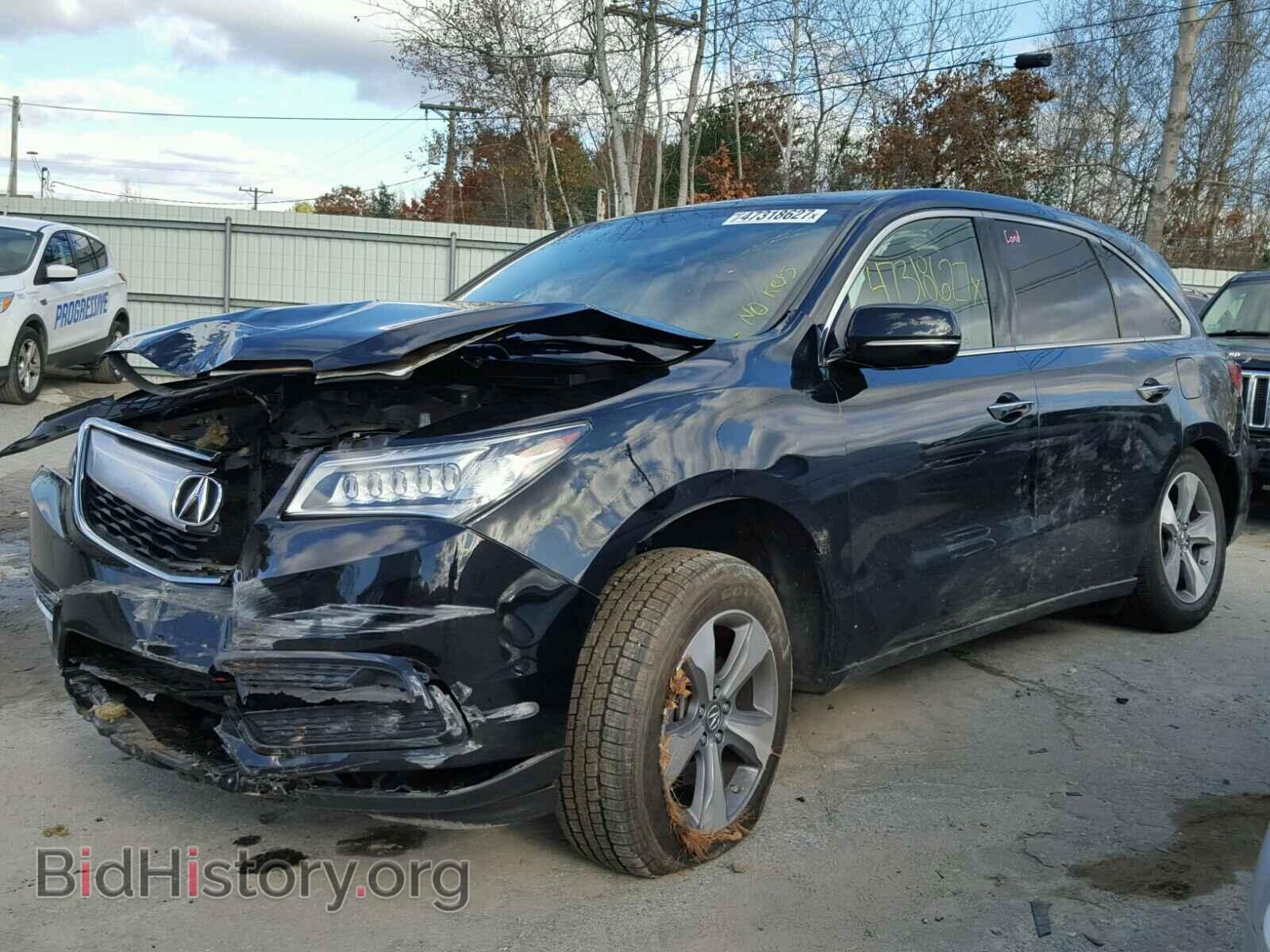 2014 ACURA MDX - VIN: 5FRYD4H21EB033343 - Фото 2