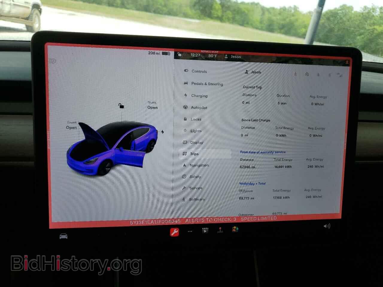 2018 TESLA MODEL 3 - VIN: 5YJ3E1EA1JF004048 - Фото 9