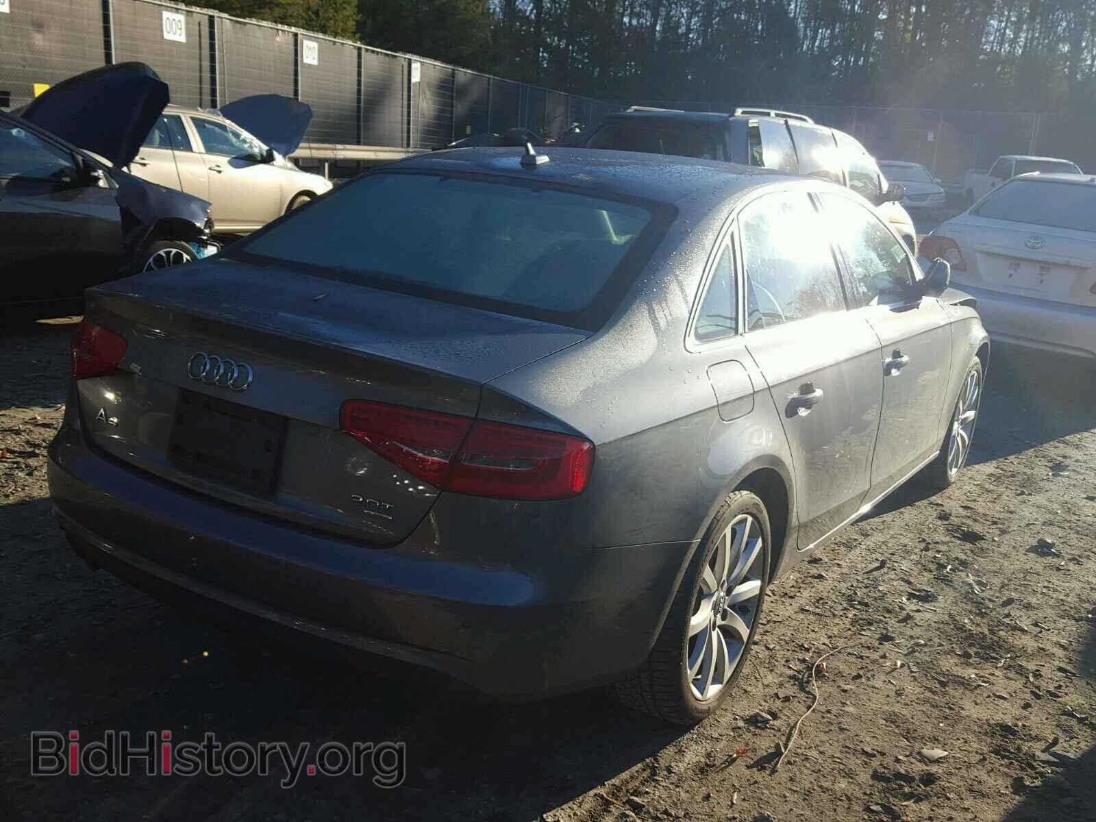 2013 AUDI A4 - VIN: WAUFFAFL4DN014585 - Фото 4