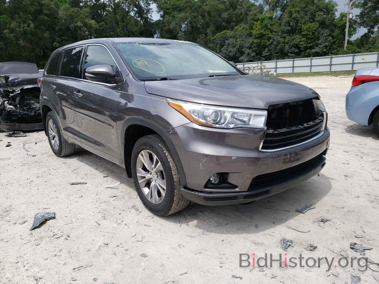 Photo 5TDZKRFH4FS107089 - TOYOTA HIGHLANDER 2015