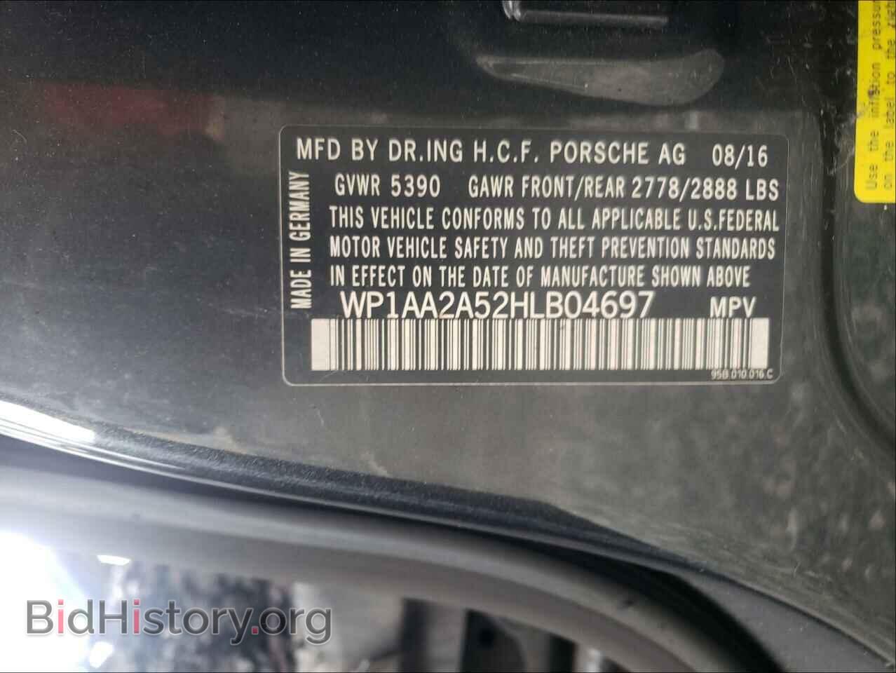 2017 PORSCHE MACAN - VIN: WP1AA2A52HLB04697 - Photo 10