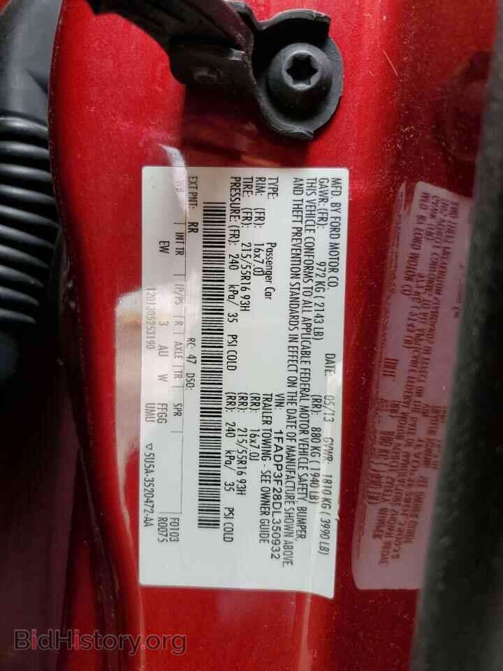2013 FORD FOCUS - VIN: 1FADP3F28DL350932 - Фото 12