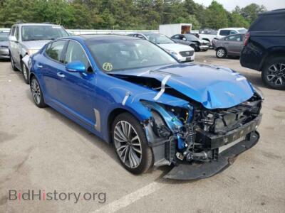 2018 Kia STINGER Stinger PR, синий — VIN KNAE25LA7J6025023, Copart
