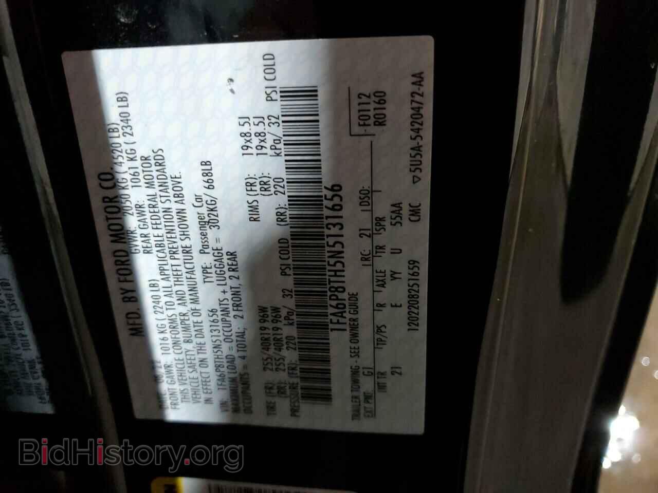2022 FORD ALL Models - VIN: 1FA6P8TH5N5131656 - Фото 13