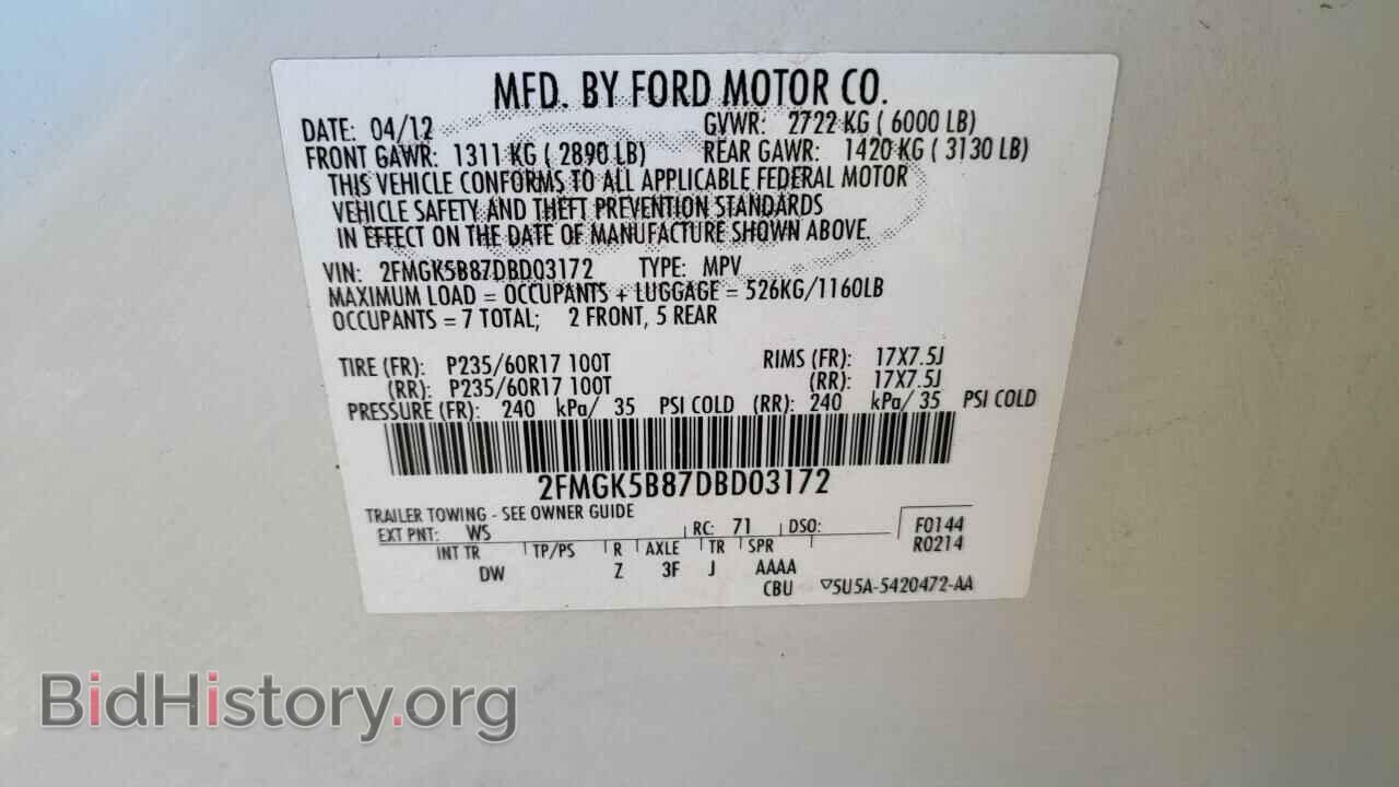 2013 FORD FLEX - VIN: 2FMGK5B87DBD03172 - Photo 10
