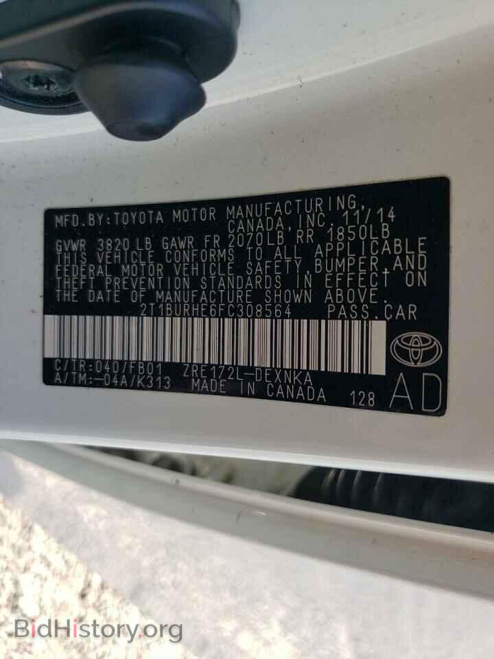 2015 TOYOTA COROLLA - VIN: 2T1BURHE6FC308564 - Photo 10