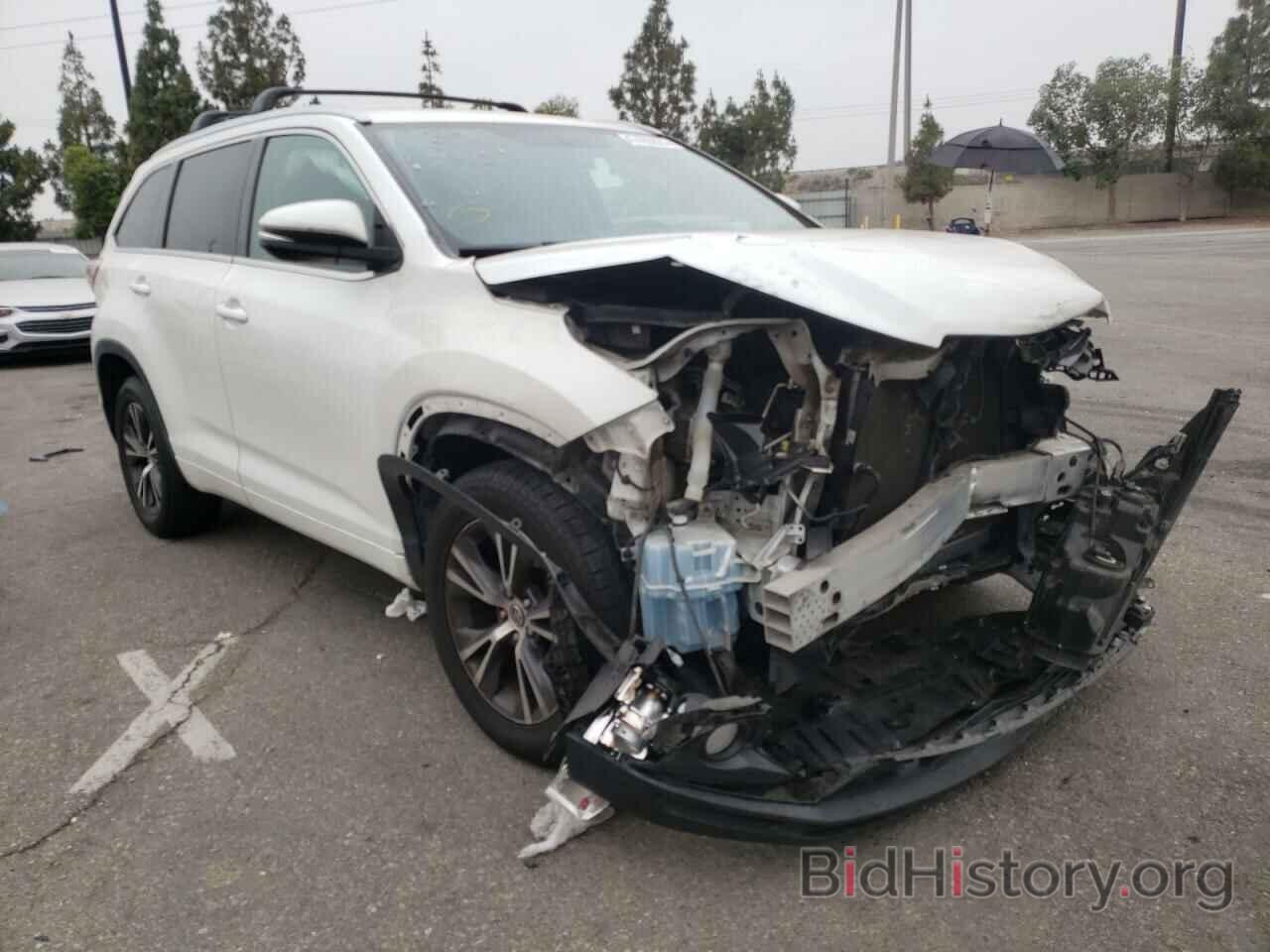 Photo 5TDKKRFH4GS135106 - TOYOTA HIGHLANDER 2016