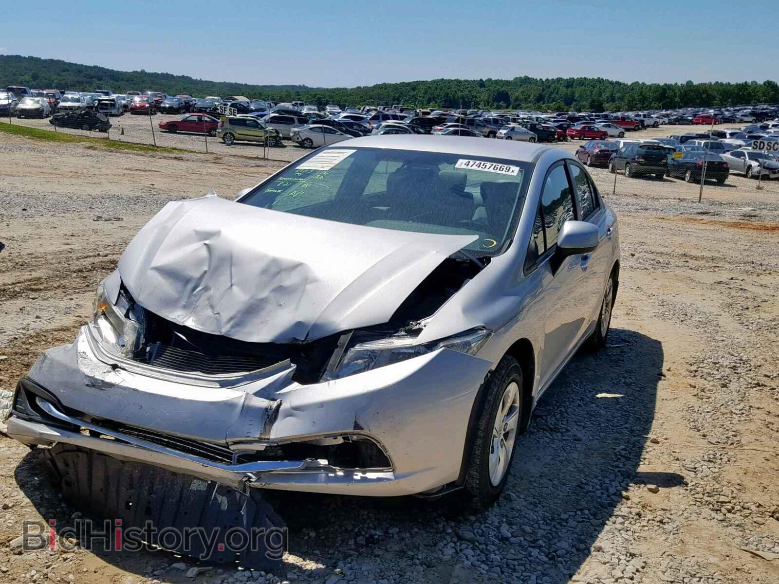 2013 HONDA CIVIC LX - VIN: 19XFB2F55DE078564 - Фото 2