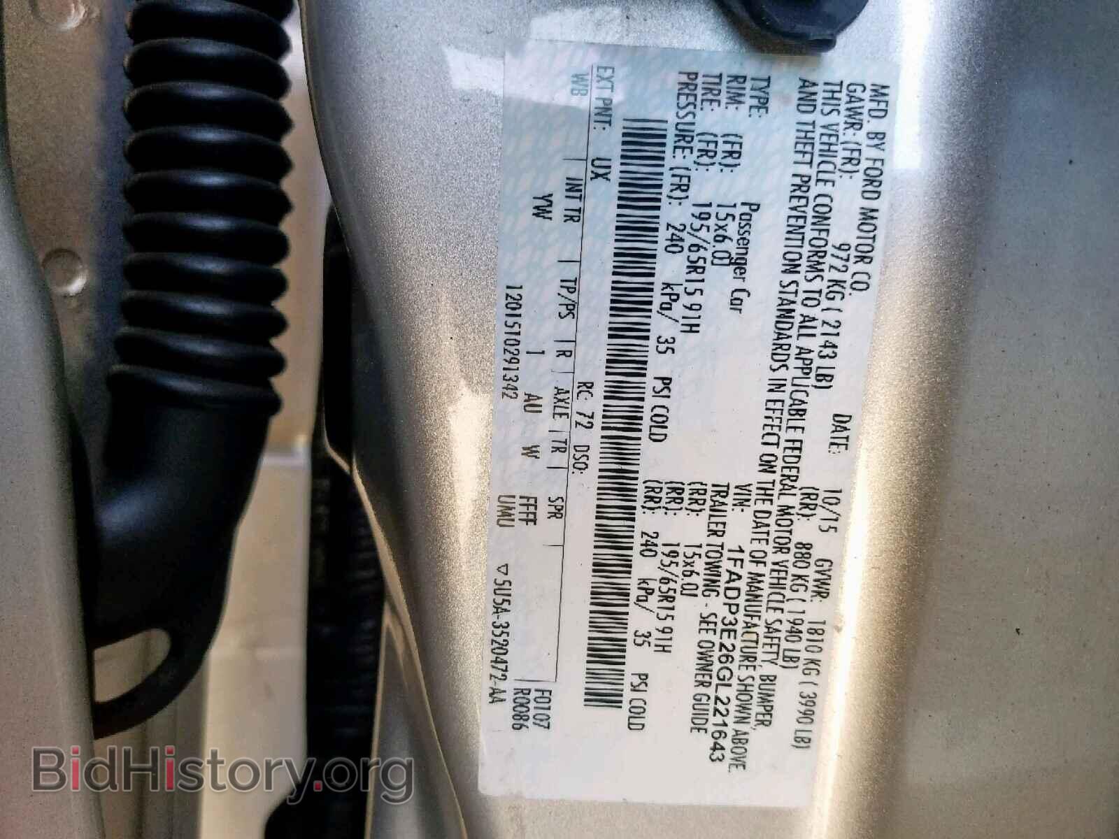 2016 FORD FOCUS - VIN: 1FADP3E26GL221643 - Photo 10