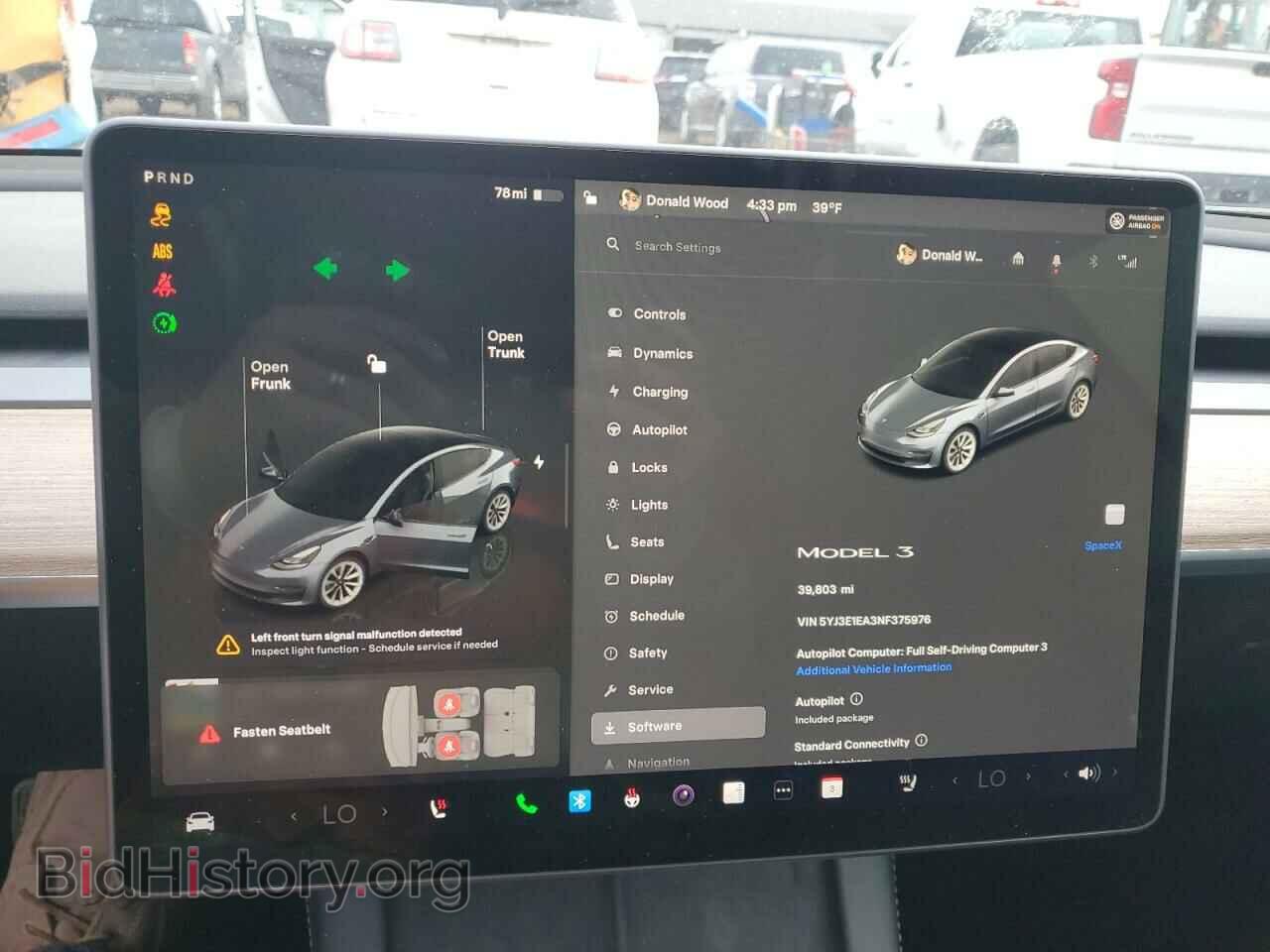 2022 TESLA MODEL 3 - VIN: 5YJ3E1EA3NF375976 - Фото 9
