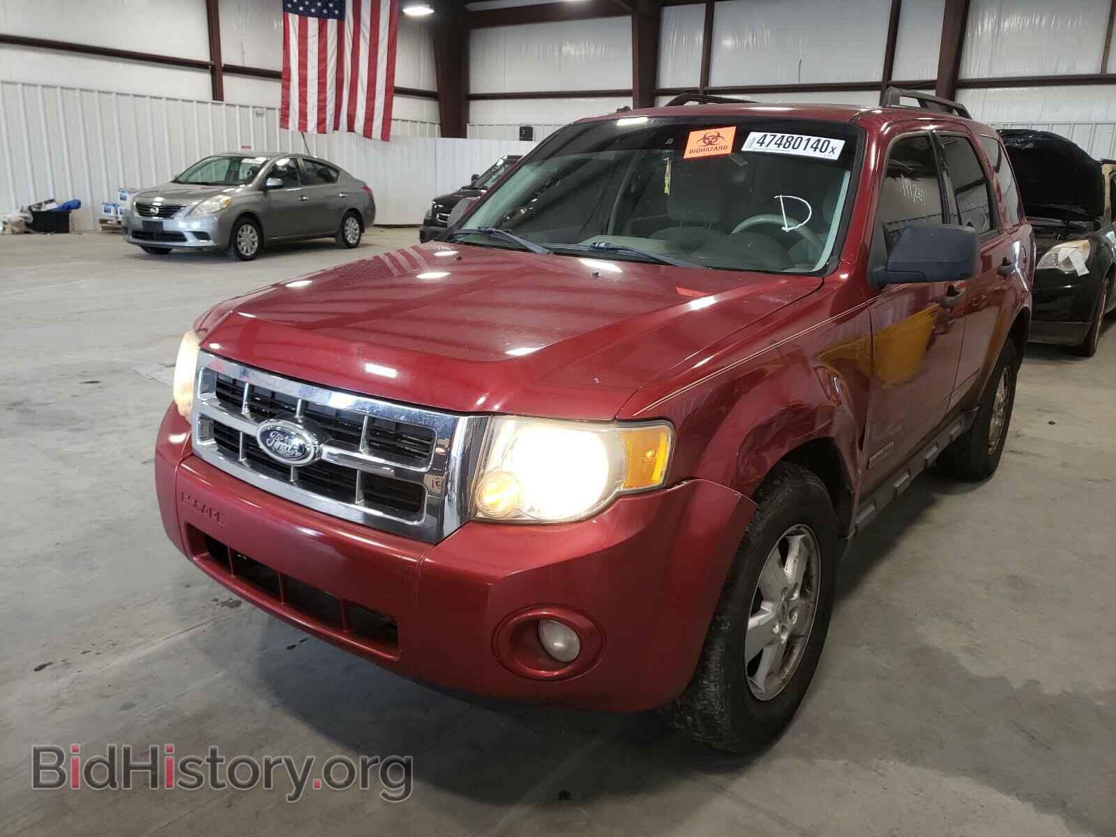 2008 FORD ESCAPE - VIN: 1FMCU03178KC25355 - Фото 2