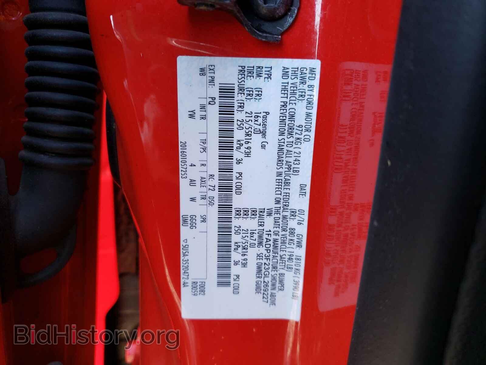 2016 FORD FOCUS - VIN: 1FADP3F23GL269227 - Photo 10
