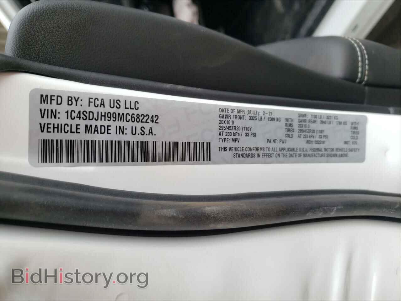 2021 DODGE DURANGO - VIN: 1C4SDJH99MC682242 - Фото 10