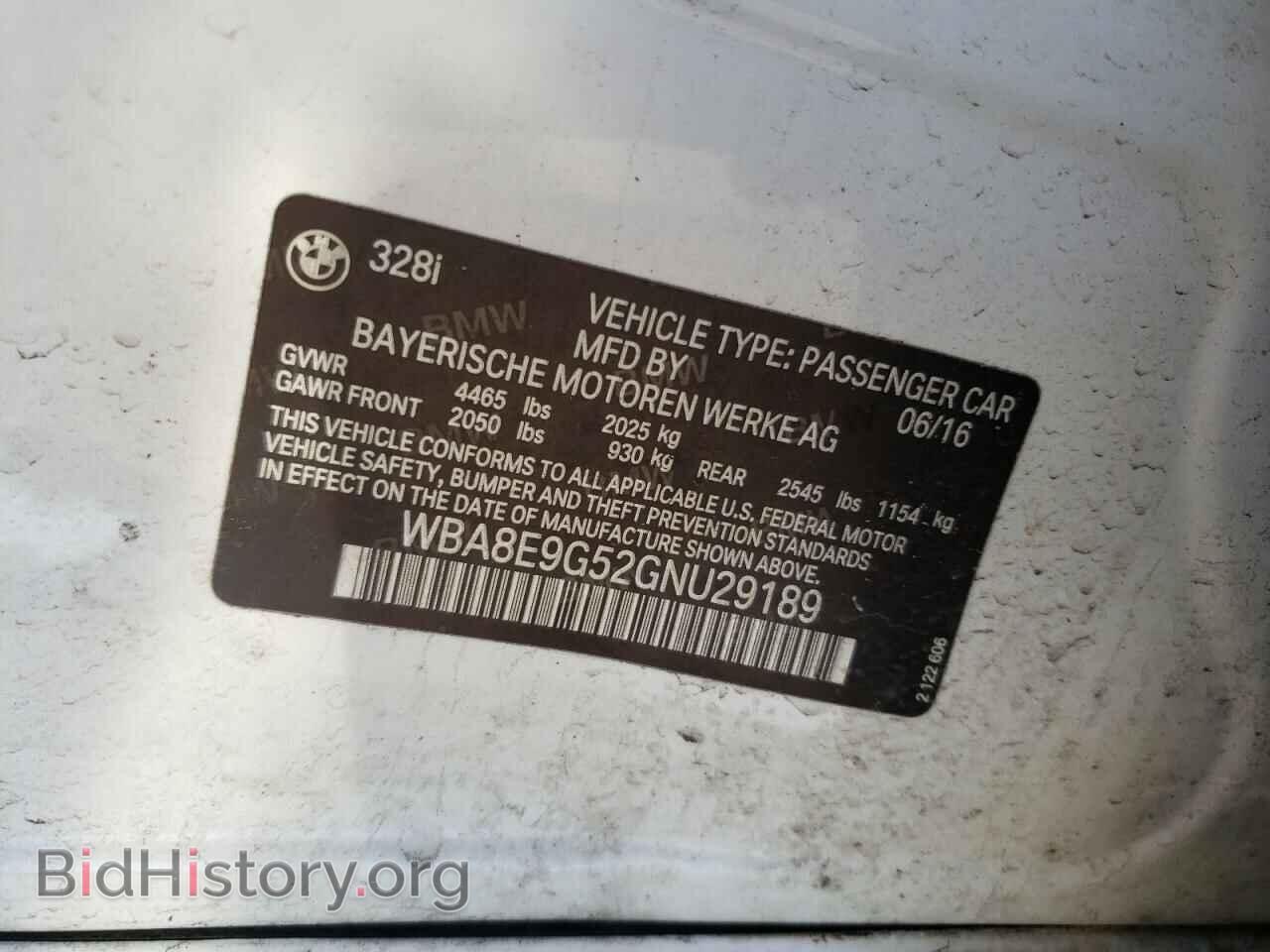 2016 BMW 3 SERIES - VIN: WBA8E9G52GNU29189 - Фото 12
