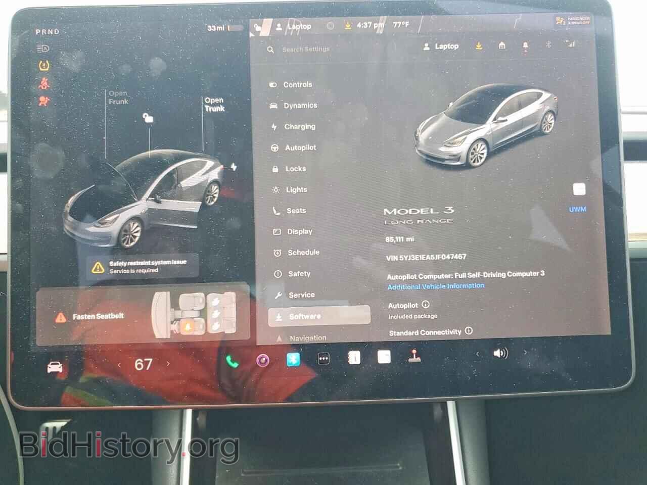 2018 TESLA MODEL 3 - VIN: 5YJ3E1EA5JF047467 - Фото 9