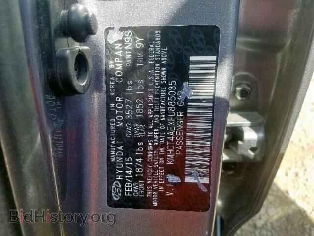 2015 HYUNDAI ACCENT - VIN: KMHCT4AEXFU885035 - Фото 10