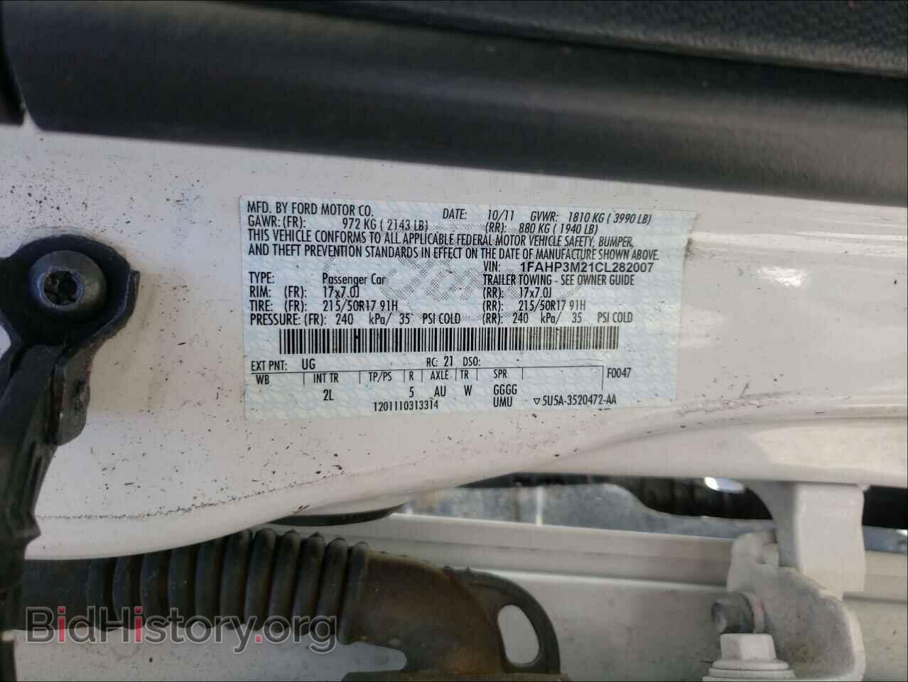 2012 FORD FOCUS - VIN: 1FAHP3M21CL282007 - Photo 10