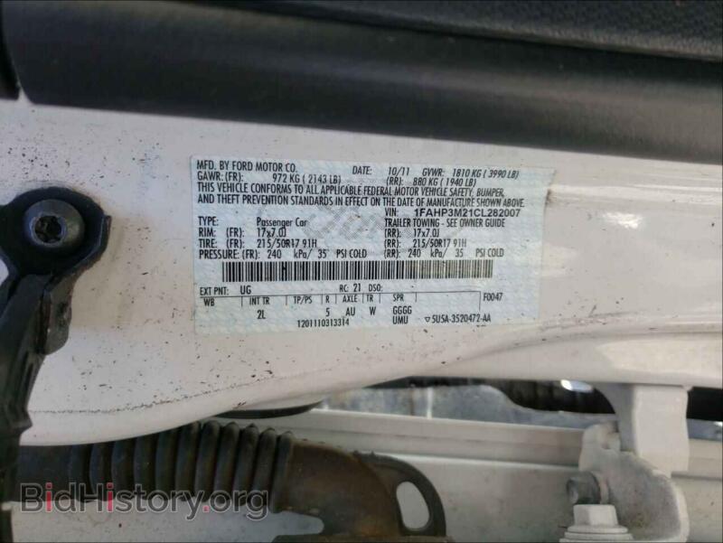 2012 Ford FOCUS (VIN 1FAHP3M21CL282007) — фото 10 из 10
