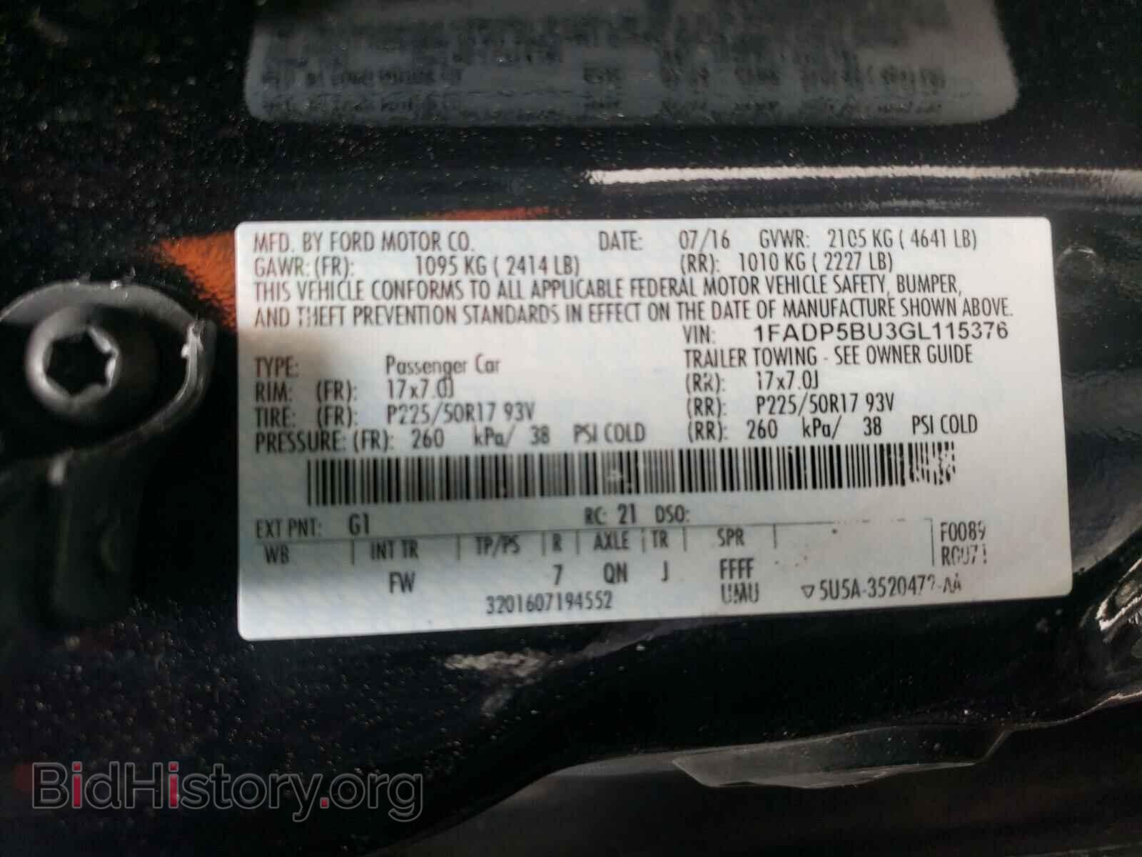 2016 FORD CMAX - VIN: 1FADP5BU3GL115376 - Photo 10