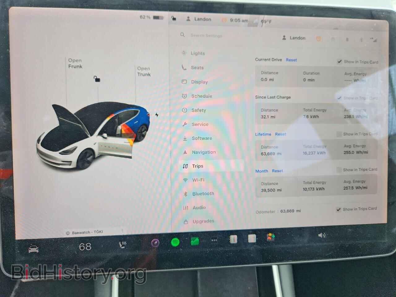 2018 TESLA MODEL 3 - VIN: 5YJ3E1EA7JF033554 - Фото 9