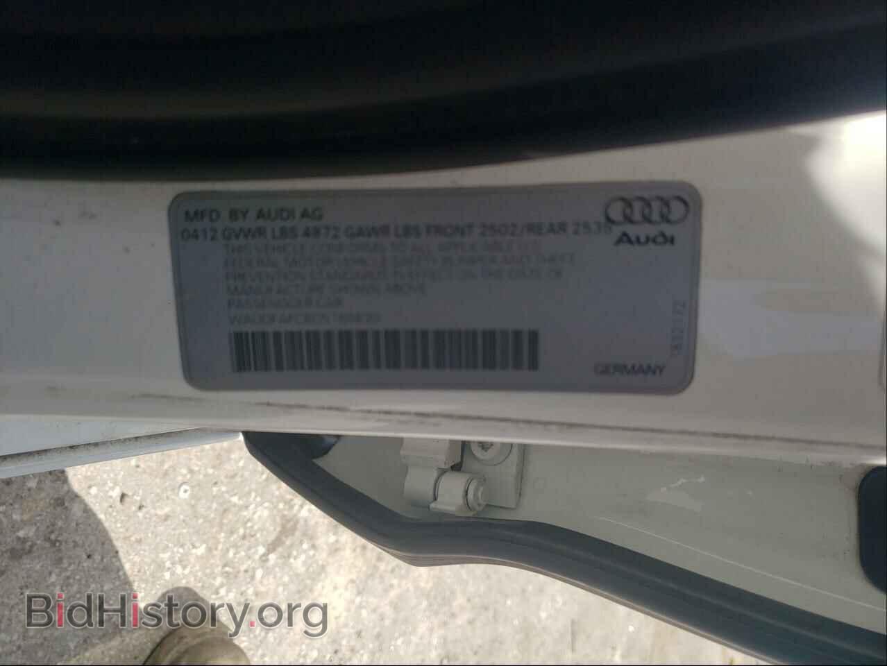 2012 AUDI A6 - VIN: WAUDFAFC8CN166830 - Фото 10