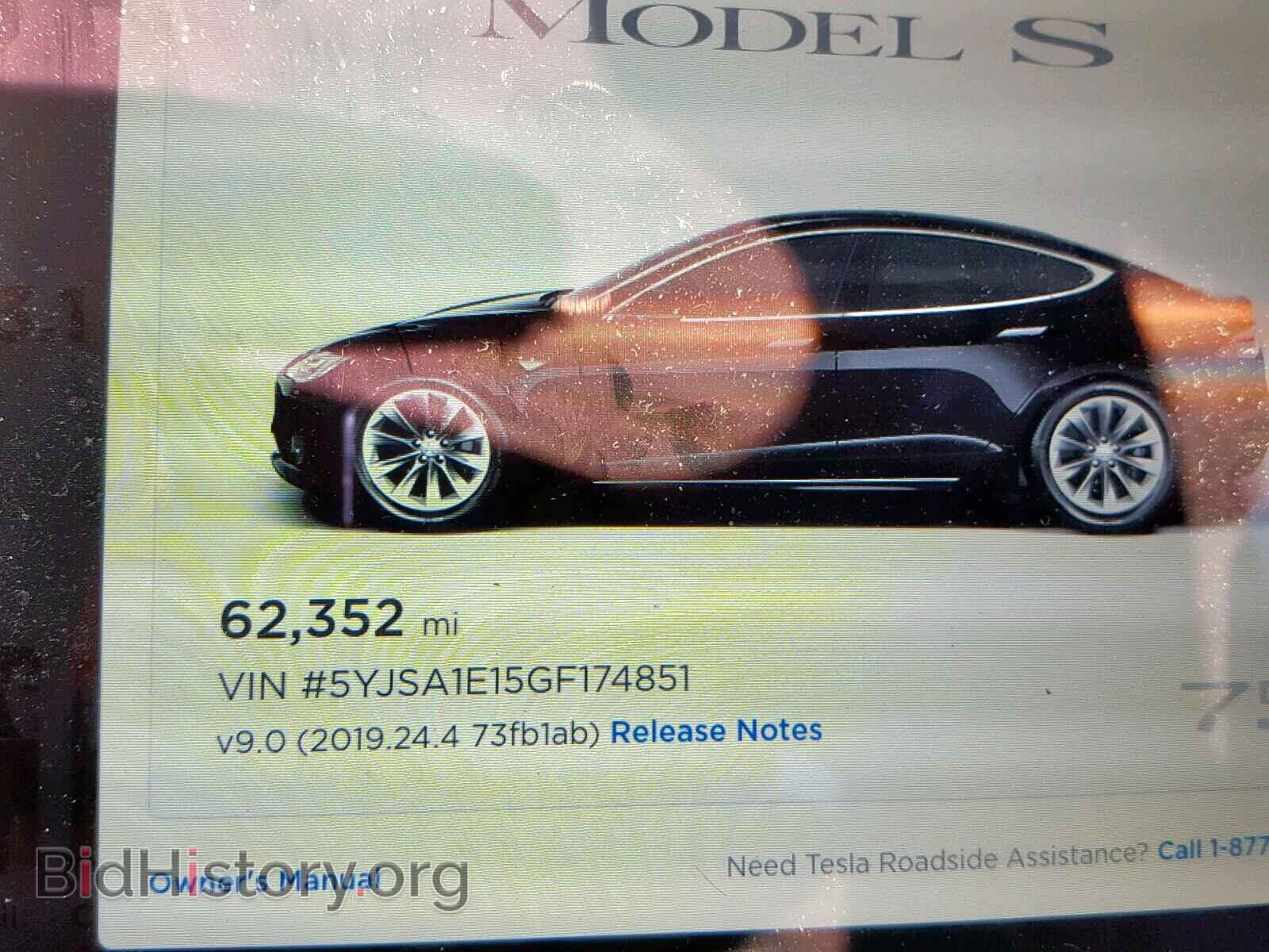 2016 TESLA MODEL S - VIN: 5YJSA1E15GF174851 - Фото 8