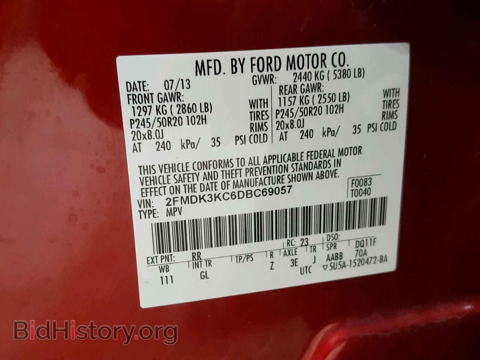 2013 FORD EDGE - VIN: 2FMDK3KC6DBC69057 - Photo 10
