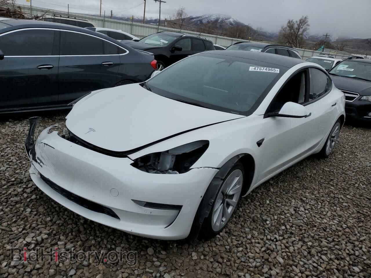 Photo 5YJ3E1EB0NF143604 - TESLA MODEL 3 2022