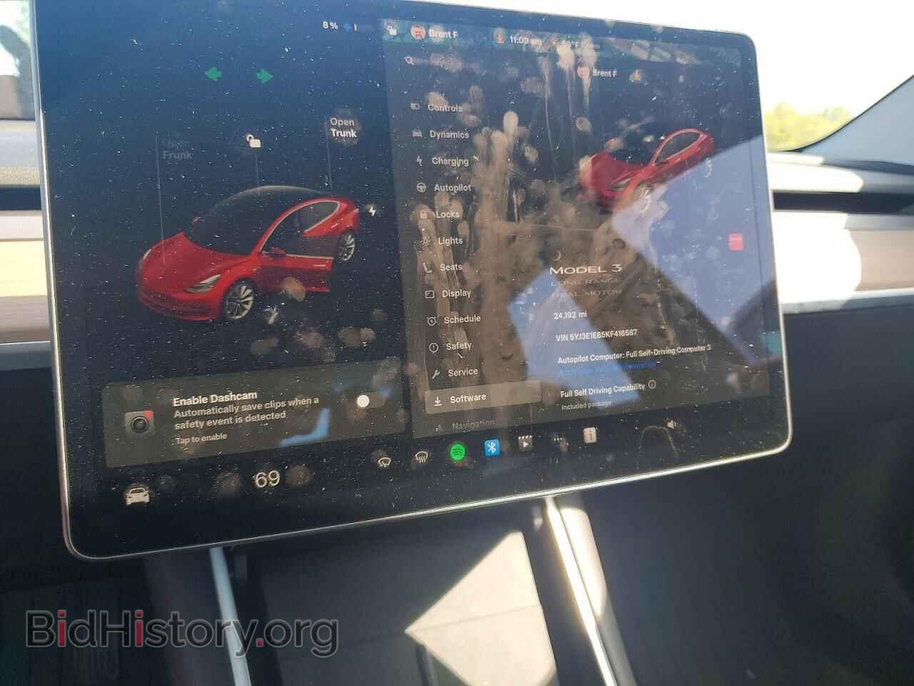 2019 TESLA MODEL 3 - VIN: 5YJ3E1EB5KF418587 - Photo 9